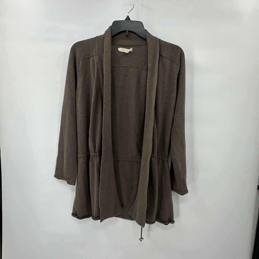 Tommy Bahama Cardigan Sweater Womens Small Toupe Comfort‎ Lightweight Open Front
